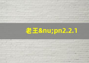 老王νpn2.2.1