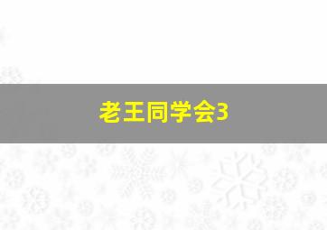 老王同学会3