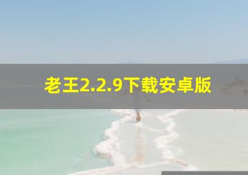 老王2.2.9下载安卓版