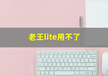 老王lite用不了