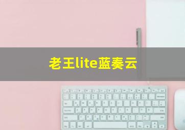 老王lite蓝奏云