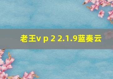 老王v p 2 2.1.9蓝奏云