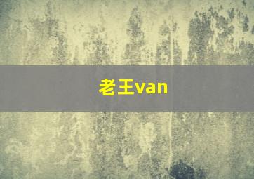 老王van