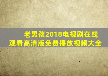 老男孩2018电视剧在线观看高清版免费播放视频大全