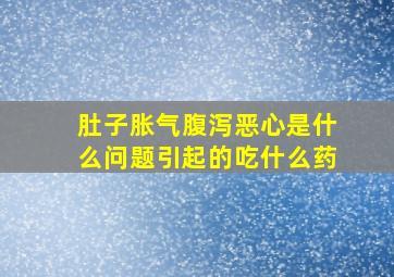 肚子胀气腹泻恶心是什么问题引起的吃什么药