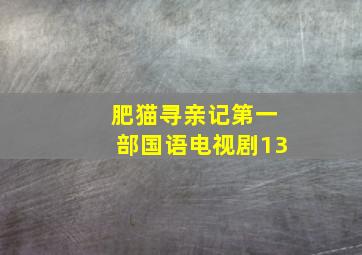 肥猫寻亲记第一部国语电视剧13