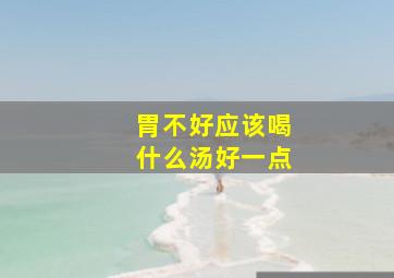 胃不好应该喝什么汤好一点