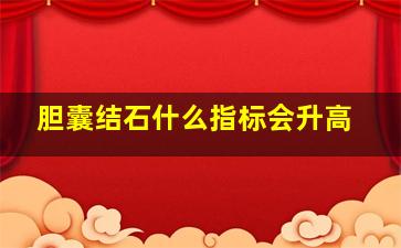 胆囊结石什么指标会升高