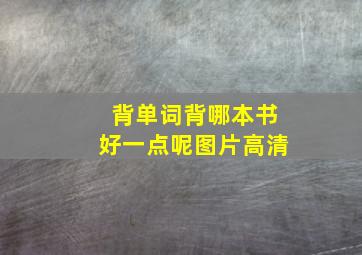 背单词背哪本书好一点呢图片高清