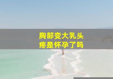 胸部变大乳头疼是怀孕了吗