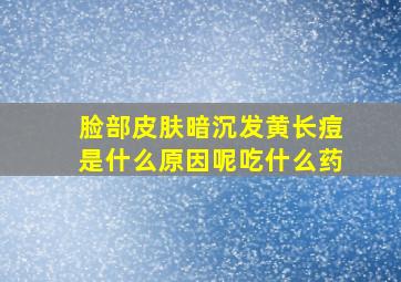 脸部皮肤暗沉发黄长痘是什么原因呢吃什么药