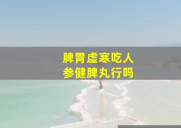 脾胃虚寒吃人参健脾丸行吗