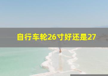 自行车轮26寸好还是27