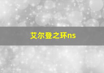 艾尔登之环ns