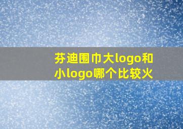 芬迪围巾大logo和小logo哪个比较火