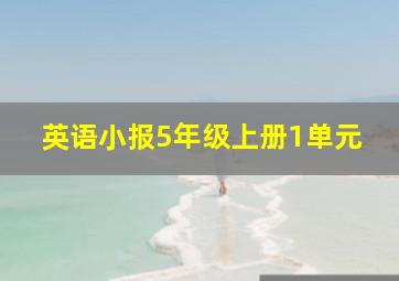 英语小报5年级上册1单元