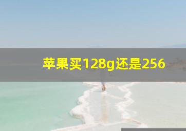 苹果买128g还是256