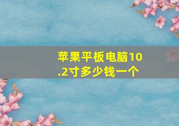 苹果平板电脑10.2寸多少钱一个