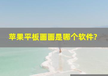 苹果平板画画是哪个软件?