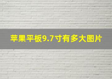 苹果平板9.7寸有多大图片