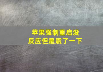 苹果强制重启没反应但是震了一下