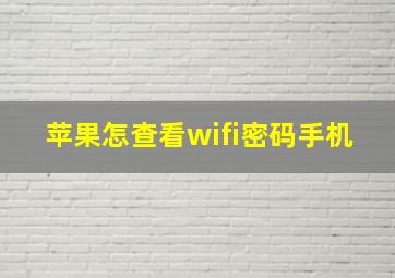 苹果怎查看wifi密码手机