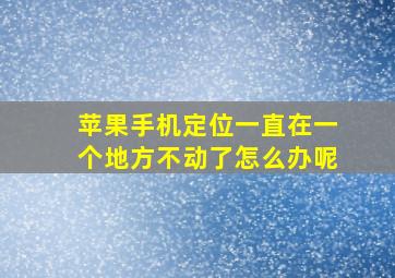 苹果手机定位一直在一个地方不动了怎么办呢