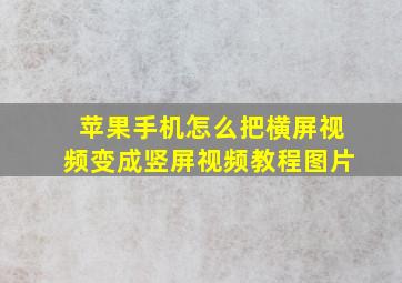 苹果手机怎么把横屏视频变成竖屏视频教程图片