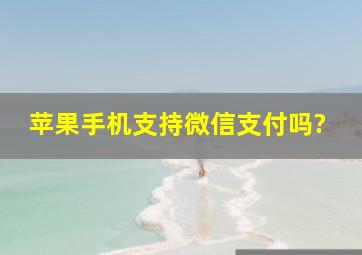 苹果手机支持微信支付吗?