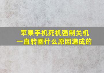 苹果手机死机强制关机一直转圈什么原因造成的