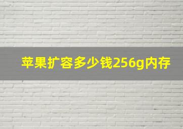 苹果扩容多少钱256g内存