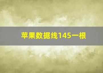 苹果数据线145一根