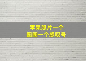 苹果照片一个圆圈一个感叹号