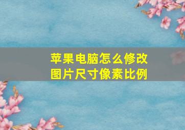 苹果电脑怎么修改图片尺寸像素比例