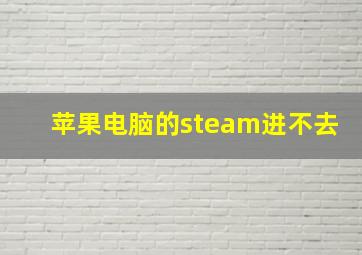 苹果电脑的steam进不去