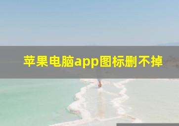 苹果电脑app图标删不掉