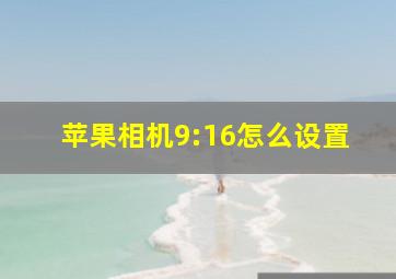 苹果相机9:16怎么设置