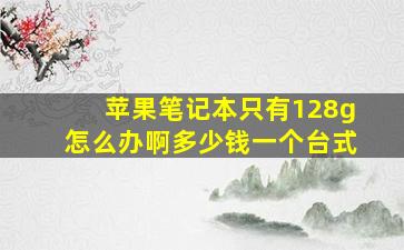 苹果笔记本只有128g怎么办啊多少钱一个台式