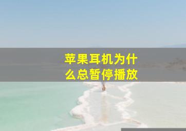 苹果耳机为什么总暂停播放