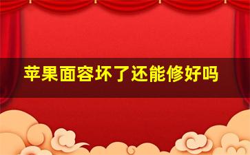 苹果面容坏了还能修好吗