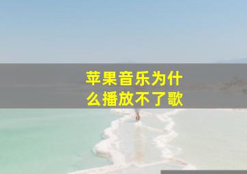 苹果音乐为什么播放不了歌