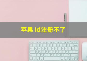 苹果 id注册不了