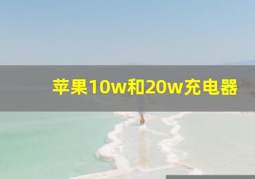 苹果10w和20w充电器