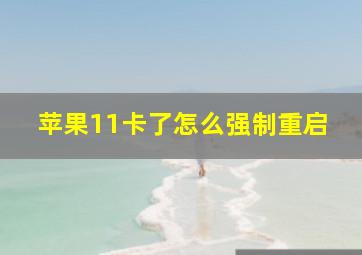 苹果11卡了怎么强制重启