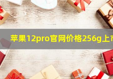 苹果12pro官网价格256g上市