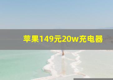 苹果149元20w充电器