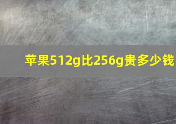 苹果512g比256g贵多少钱