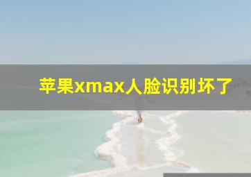 苹果xmax人脸识别坏了