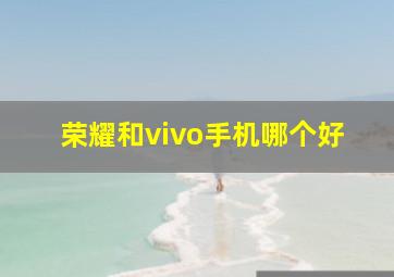 荣耀和vivo手机哪个好