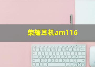 荣耀耳机am116